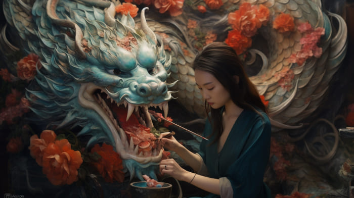 dragon asiatique